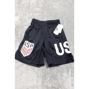 USMNT Men's Size Small Blue New Era Patch Logo Mesh Shorts NWT